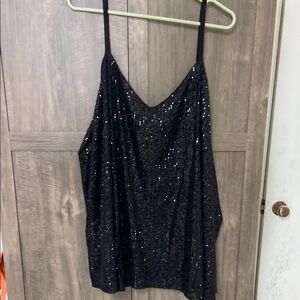 Torrid Black Sequin Women's Top 4X